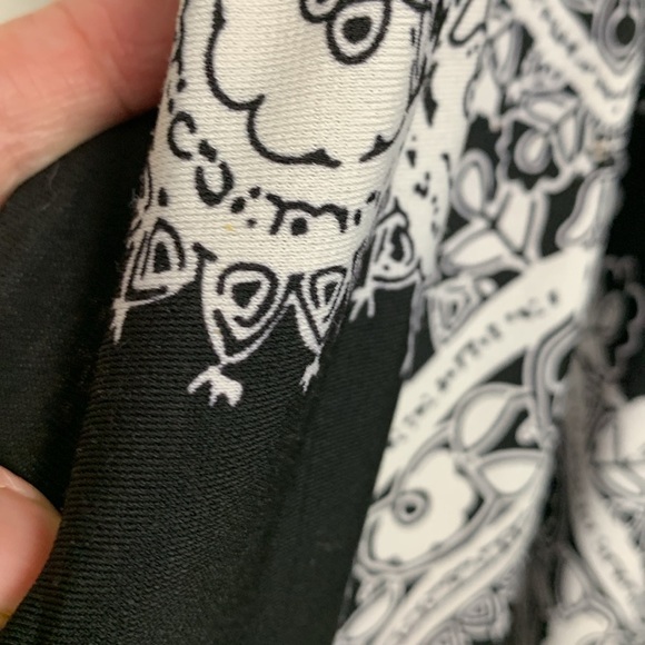 Papillon summer long, black and white racerback dress, stretchy, lightweight - Picture 11 of 11